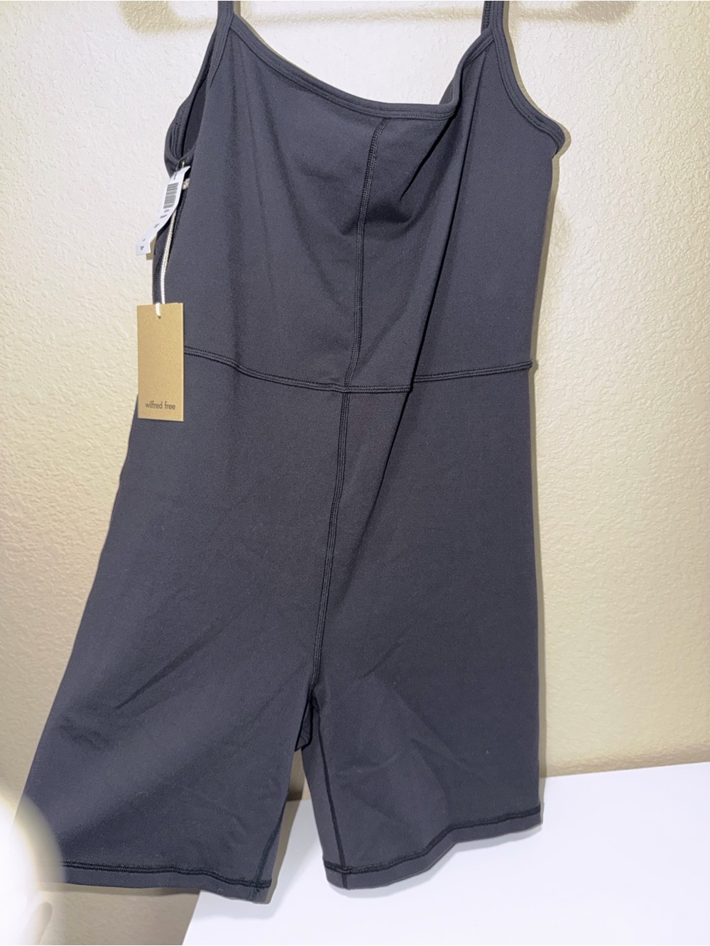 Wilfred Free Aritzia Divinity Romper Black Small Adjustable Strap Bodysuit Short - Picture 7 of 9